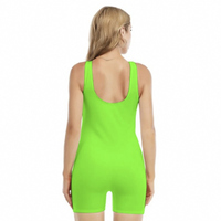 One Piece Shorts Neon Swimmers Swimsuits Multiple Colors  - Thumbnail 1