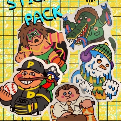 Garbage patch sticker pack featuring your favorite garbage pail kids - Thumbnail 2