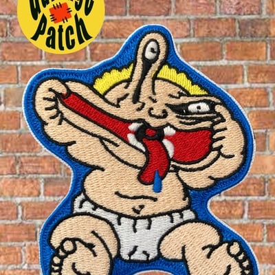 Garbage pail kids patty putty/ muggin' megan patch (iron-on)