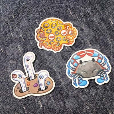 Fish and critter stickers 2
