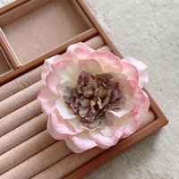 2pcs Large Peony Hair Clip~Girl Flower Head Seaside Vacation Style Clip Hair Accessories - Thumbnail 6