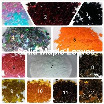 Maple leaves glitter