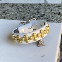 2-1-2 Golden Small Domestuds Wristband - Thumbnail 2