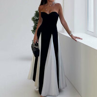 Elegant Sexy Women's Splice Color Dress Backless   - Thumbnail 5