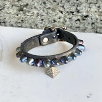 Self-Keeper buckle row blue-razz short british stud wristband - Thumbnail 1