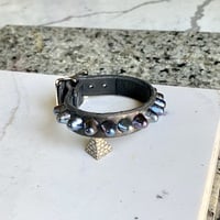 Self-Keeper buckle row blue-razz short british stud wristband - Thumbnail 4