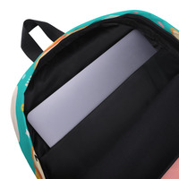 Women Cute Backpack Green Breakfast Parade - Thumbnail 1