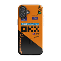 Oscar Piastri McLaren F1 race suit 2025 MagSafe tough case for iPhone - Thumbnail 9