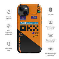 Oscar Piastri McLaren F1 race suit 2025 Tough Case for iPhone - Thumbnail 17