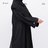 Ilana Dress -  Abaya Set Outer Brokade, Modest abaya with inner and outer - Elegant abaya for women, umrah hajj collection, Umrah outfit - Thumbnail 1