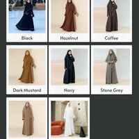 Sadia Abaya Set (2 Piece) – Premium Polyester Anti UV Protection, Eid Abaya, Hajj Umrah Abaya, Dubai Abayas, Women Modest Dress, Muslim Women Dress - Thumbnail 8