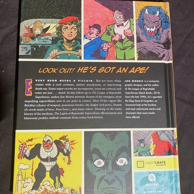 Lootcrate edition: the legion of regrettable supervillians hardcover book by jon morris