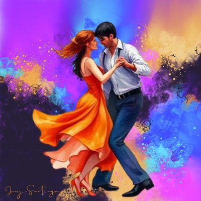 Rhythm of romance art print