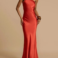 Navy evening dress,backless party dress, Sexy mermaid party dress - Thumbnail 5