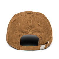 Sketchy Floral embroidered corduroy hat - Thumbnail 1