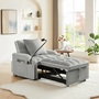 3-in-1 Convertible Sleeper Sofa Chair Bed – Adjustable Recliner with USB & Phone Holder | Space-Saving -1