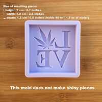 Love Weed Silicone Mold - Thumbnail 1