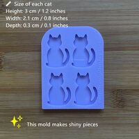 Sitting Cat Silicone Mold - Thumbnail 1