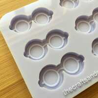 34mm Nerdy Glasses Silicone Mold - Thumbnail 1