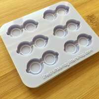 34mm Nerdy Glasses Silicone Mold - Thumbnail 4