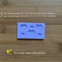Pixel Heart Silicone Mold - Thumbnail 1