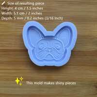 French Bulldog Silicone Mold - Thumbnail 1