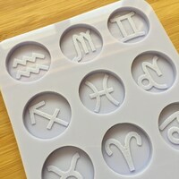 1.1" Zodiac Signs Silicone Mold - Thumbnail 4