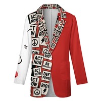 Cotton Rebel Split-Sleeve Blazer: “RISE NOW" Edition  - Thumbnail 1
