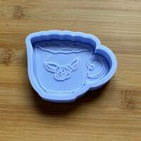 Floral Teacup Silicone Mold - Thumbnail 4