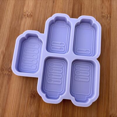 Spoons battery silicone mold