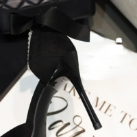 Black Women’s Pointed Toe Classic High Heels  - Thumbnail 4