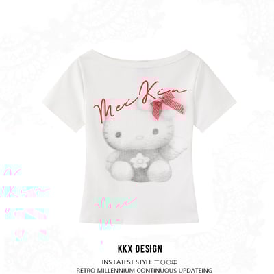 Retro sweet spice design short sleeve t-shirt
