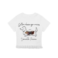 Retro cute hot girl short sleeve T-shirt - Thumbnail 2