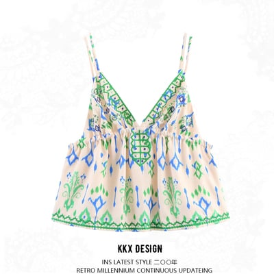 Fashionable and versatile sequin embroidered suspenders