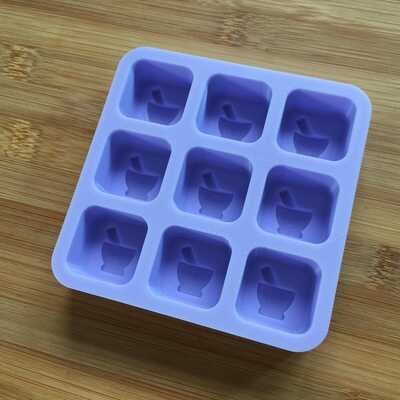 Green witch wax melt silicone mold