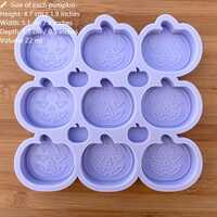 Carved Pumpkin Silicone Mold - Thumbnail 1