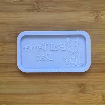 Bull terrier dad silicone mold