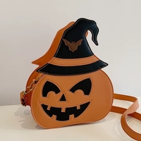 Halloween Funny pumpkin personality crossbody single-shoulder bag - Thumbnail 3