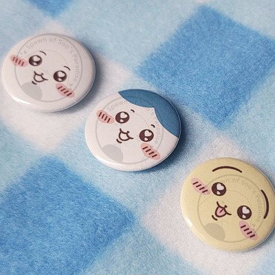 Ch!!kawa & friends face buttons