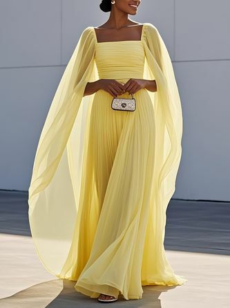 Yellow Chiffon Prom Dresses Chiffon Evening Gowns Formal Party Gowns