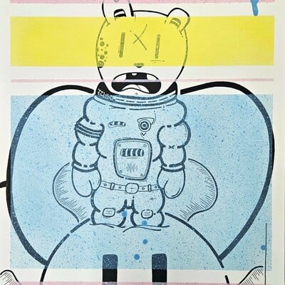 Painting by mou kahami “i really f@cked  it up this time, didn’t i my dear?"