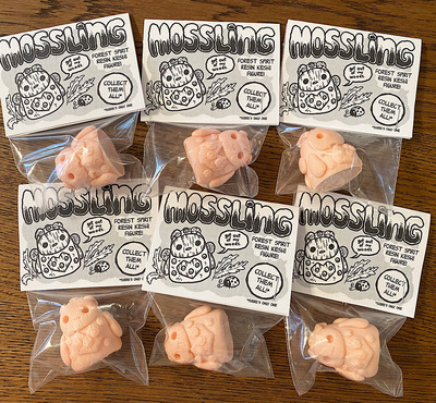 Mossling hard resin keshi figure