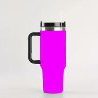 Neon swimmers Tumbler 40 oz With Handle, Multiple Colors To Choose From  - Thumbnail 2