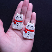 Snow Cat Earrings AND Accessories - Thumbnail 1
