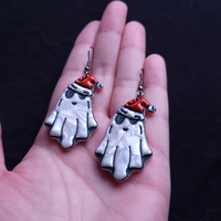 Holiday Ghost Earrings AND Magnets - Thumbnail 3