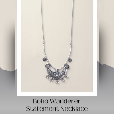 Boho wanderer statement necklace