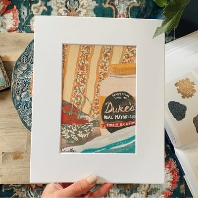 “love letter to tomato sandwiches” matted print 8x10 - Thumbnail 2