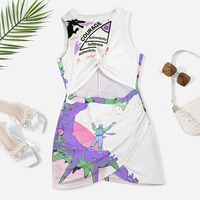 Waist Not: Code Switch Crop Cut Mini Dress - Thumbnail 2