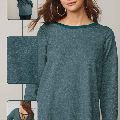 Tie back glitter top - final sale