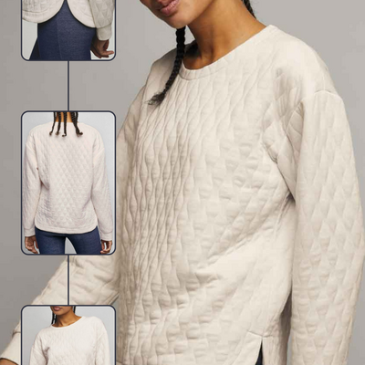 Quilted pullover - final sale - Thumbnail 1